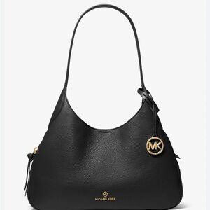 Michael Kors Black Leather Hobo Bag